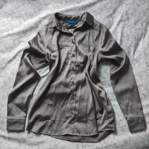 NWT Derek Lam Satin Blouse